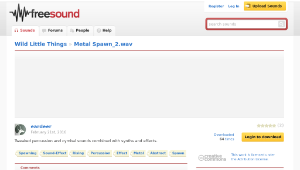 Freesound聲音庫：Metal Spawn_2.wav縮圖