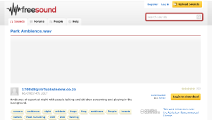 Freesound聲音庫：Park Ambience.wav-資源代表圖