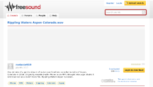 Freesound聲音庫：Rippling Waters Aspen Colorado.wav-資源代表圖