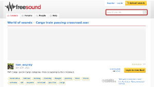 Freesound聲音庫：Cargo train passing crossroad.wav縮圖