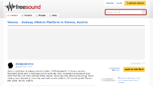 Freesound聲音庫：Subway (Metro) Platform in Vienna, Austria-資源代表圖