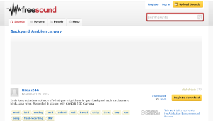 Freesound聲音庫：Backyard Ambience.wav-資源代表圖