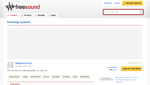 Freesound聲音庫：heating system
