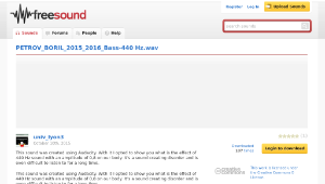 Freesound聲音庫：PETROV_BORIL_2015_2016_Bass-440 Hz.wav-資源代表圖