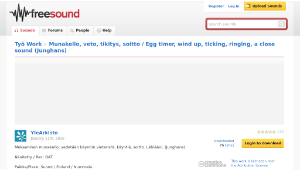 Freesound聲音庫：Munakello, veto, tikitys, soitto / Egg timer, wind up, ticking, ringing, a close sound (Junghans)-資源代表圖