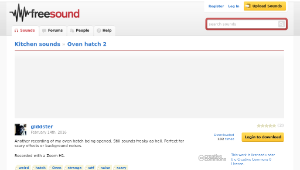 Freesound聲音庫：Oven hatch 2縮圖