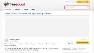 Freesound聲音庫：Interface/Dialogue Typing SoundFX-資源代表圖
