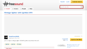 Freesound聲音庫：Vintage lighter with ignition SFX-資源代表圖