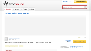 Freesound聲音庫：Various Guitar Case sounds-資源代表圖