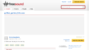 Freesound聲音庫：grillen_garten_h4n.wav縮圖