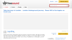 Freesound聲音庫：London Underground Journey - Tower Hill to Farringdon on Circle Line縮圖