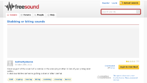 Freesound聲音庫：Stabbing or biting sounds-資源代表圖