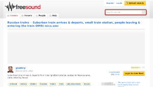 Freesound聲音庫：Suburban train arrives & departs, small train station, people leaving & entering the train OMNI mics-資源代表圖
