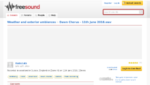 Freesound聲音庫：Dawn Chorus - 11th June 2016.wav-資源代表圖