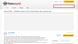 Freesound聲音庫：CHAPEL_Dylan_2015_2016_Metal_Bar_Sound.wav縮圖