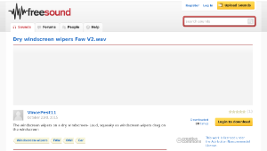 Freesound聲音庫：Dry windscreen wipers Faw V2.wav-資源代表圖