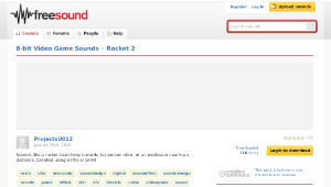 Freesound聲音庫：Rocket 2縮圖