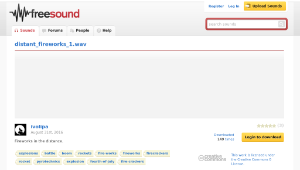 Freesound聲音庫：distant_fireworks_1.wav-資源代表圖