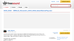Freesound聲音庫：ZERILLO_Alexandre_2015_2016_SatanWannaPlay.wav-資源代表圖