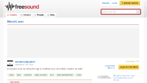 Freesound聲音庫：Wave1.wav縮圖