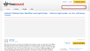 Freesound聲音庫：Colorino light probe, via mic, old Sanyo TV.wav縮圖