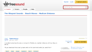 Freesound聲音庫：Beach Waves - Medium Distance-資源代表圖
