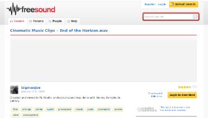 Freesound聲音庫：End of the Horizon.wav-資源代表圖