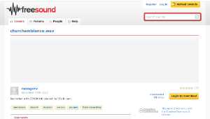 Freesound聲音庫：churchambience.wav