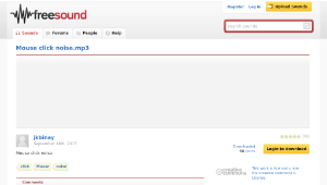 Freesound聲音庫：Mouse click noise.mp3-資源代表圖