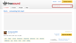 Freesound聲音庫：screaming fart.mp3