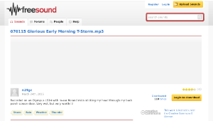 Freesound聲音庫：070115 Glorious Early Morning T-Storm.mp3縮圖