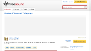 Freesound聲音庫：Murder Of Crows at Yellagonga縮圖