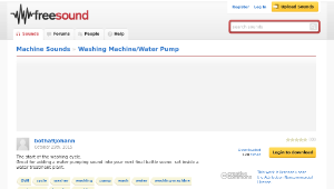 Freesound聲音庫：Washing Machine/Water Pump-資源代表圖