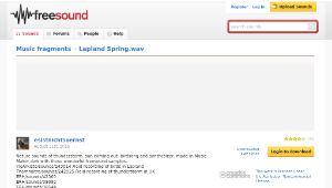Freesound聲音庫：Lapland Spring.wav