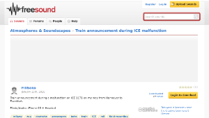 Freesound聲音庫：Train announcement during ICE malfunction-資源代表圖
