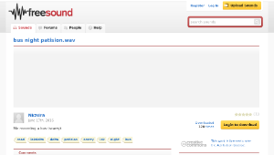 Freesound聲音庫：bus night patision.wav-資源代表圖