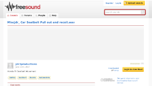 Freesound聲音庫：Miscjdr_ Car Seatbelt Pull out and recoil.wav-資源代表圖