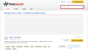 Freesound聲音庫：Crowbar Screwdriver.wav縮圖