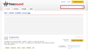 Freesound聲音庫：like 