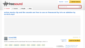 Freesound聲音庫：action movie clip and the sounds are free to use on freesound by kris on abletion by scratch.mp3
