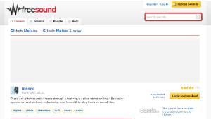 Freesound聲音庫：Glitch Noise 1.wav-資源代表圖