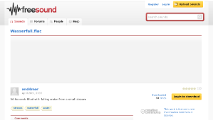 Freesound聲音庫：Wasserfall.flac-資源代表圖