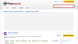 Freesound聲音庫：freight train.WAV縮圖