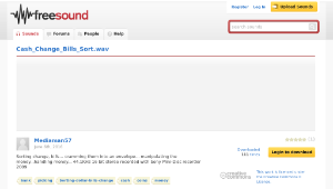 Freesound聲音庫：Cash_Change_Bills_Sort.wav