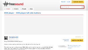 Freesound聲音庫：080116 DVD player left side buttons.wav