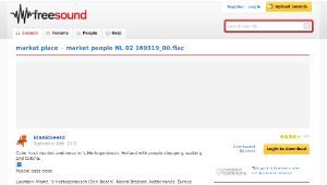 Freesound聲音庫：market people NL 02 160319_00.flac