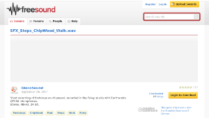 Freesound聲音庫：SFX_Steps_ChipWood_Walk.wav