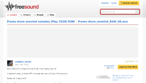 Freesound聲音庫：Frame drum_oneshot_RAW_08.wav