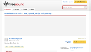 Freesound聲音庫：Med_Speed_Skid_Crash_OS.mp3