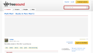 Freesound聲音庫：Ducks in Parc Merl 2縮圖